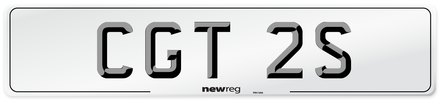 CGT 2S Number Plate from New Reg